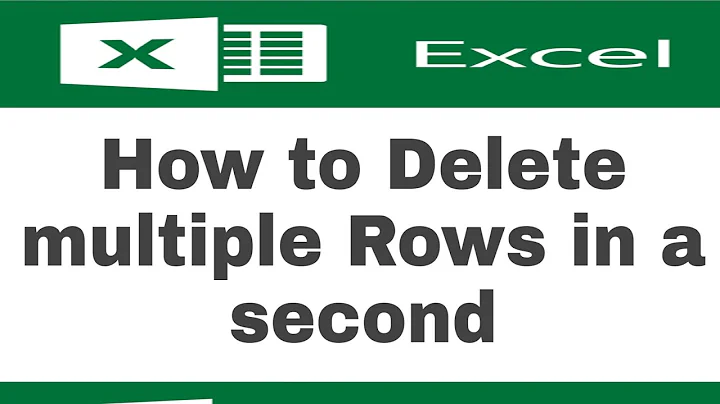 How do I Delete a large amount of rows in Excel? (2025)
