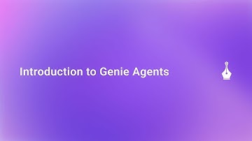 Introduction to Genie Agents