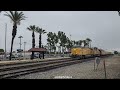 52323 pre up 6965 new paint ac6044  up 4533 eb up passenger business special passes el monte ca