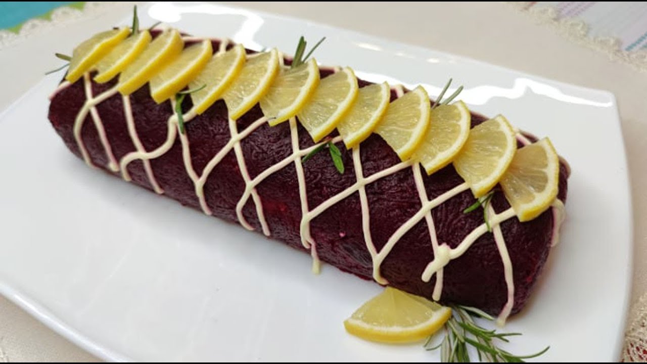 Salata ȘUBA ruladă. Салат Шуба рулет.