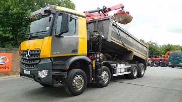 MERCEDES AROCS GRAB LORRY WALKROUND VIDEO