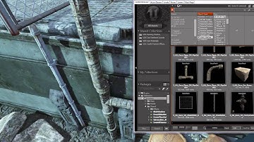Unreal Engine Primer - Realistically dressing a level - 003 pipework and rails