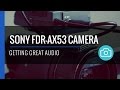 Best Audio Settings - Sony FDR-AX53