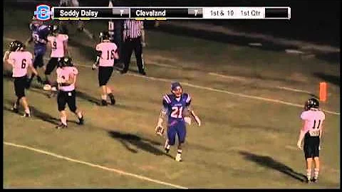 Cleveland High School QB Austin Herink throws TD p...