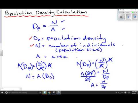 Video: Hoe De Gemiddelde Bevolkingsdichtheid Te Bepalen?
