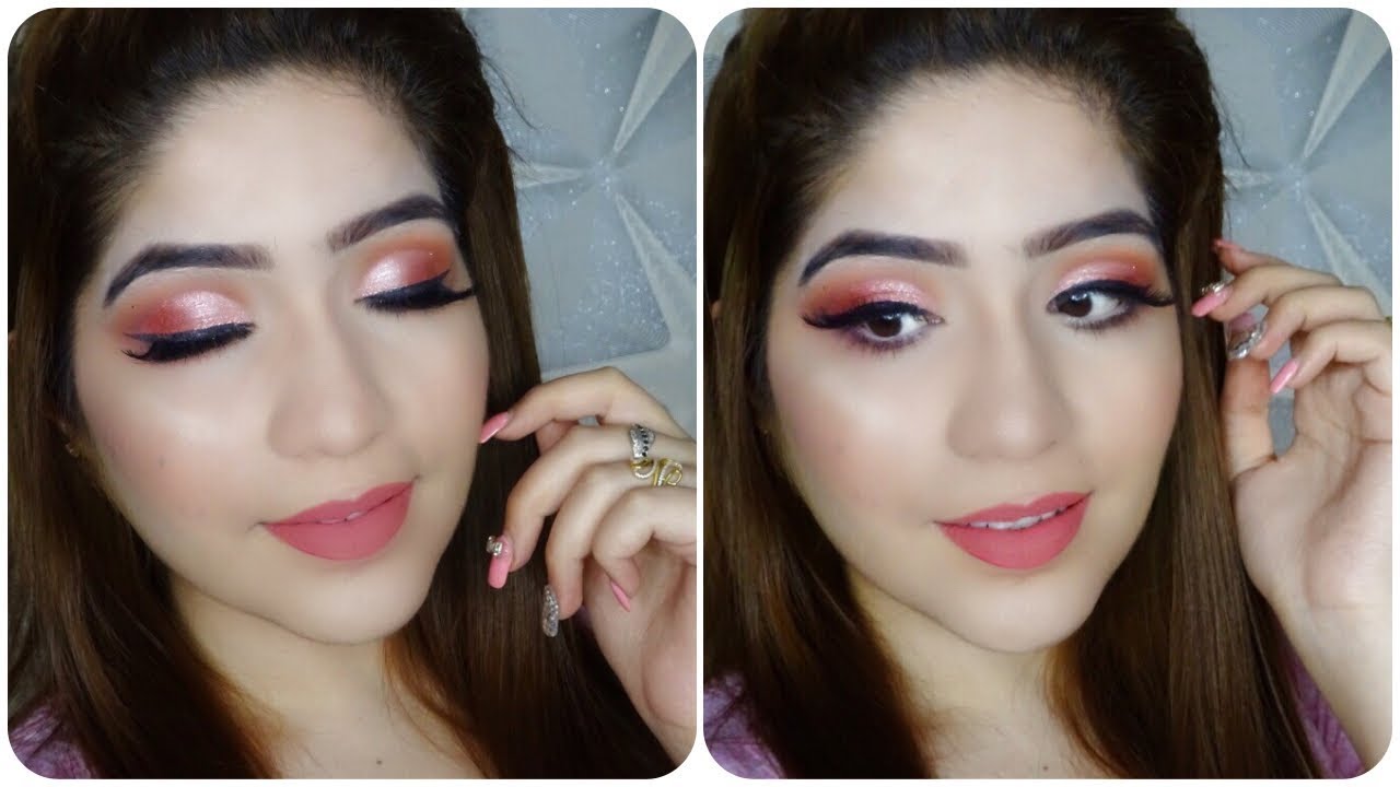How To Do Parlour Makeup At Home In HIndi - YouTube