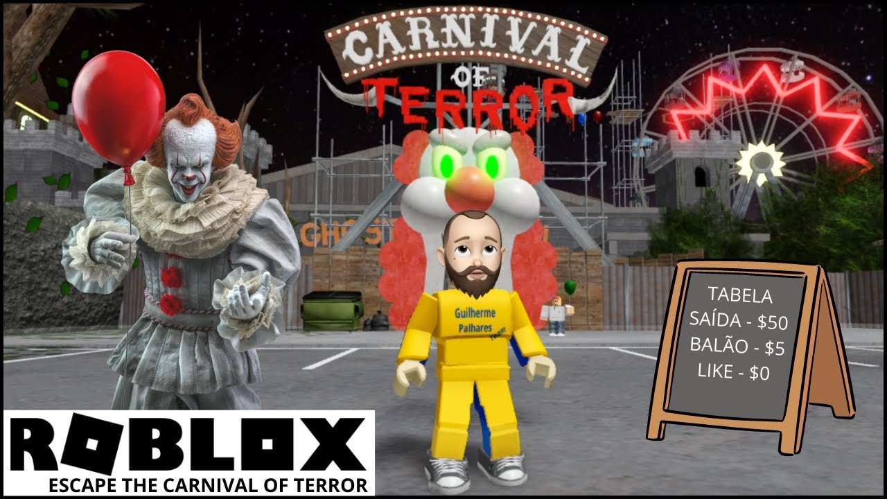 Roblox - PARQUE DO PALHAÇO (Escape The Carnival of Terror Obby) 