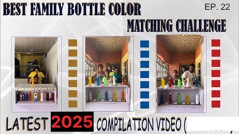 🚨- THE MOST BEAUTIFUL & ENTERTAINING FIVE(5) BOTTLE COLOR MATCHING CHALLENGE - COMPILATION VIDEO