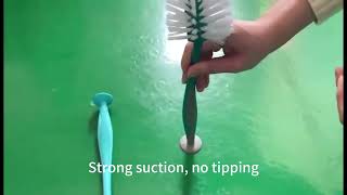 Suction Cup Brush. Storage Does Not Take Up Space, Not Easy To Tilt Not Easy To Fall.