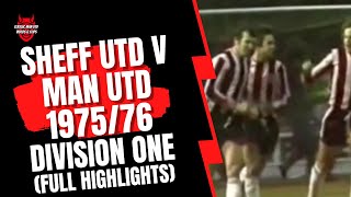 Sheff Utd v Man Utd 1975/76 Division One (Highlights)