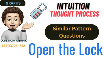 Open the Lock | Why BFS | Similar Pattern Problems | META | Leetcode 752 | codestorywithMIK