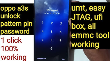 oppo a3s pattern pin password unlock free offline | oppo and realme unlock offline by emmc box/tool