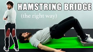 How To Do A Hamstring Bridge Properly - BEST CUES! - Don't Make These 3 Common Mistakes! Profile