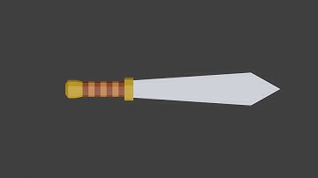 How to make low poly Sword in blender 2.8/2.81 [REAL TIME]