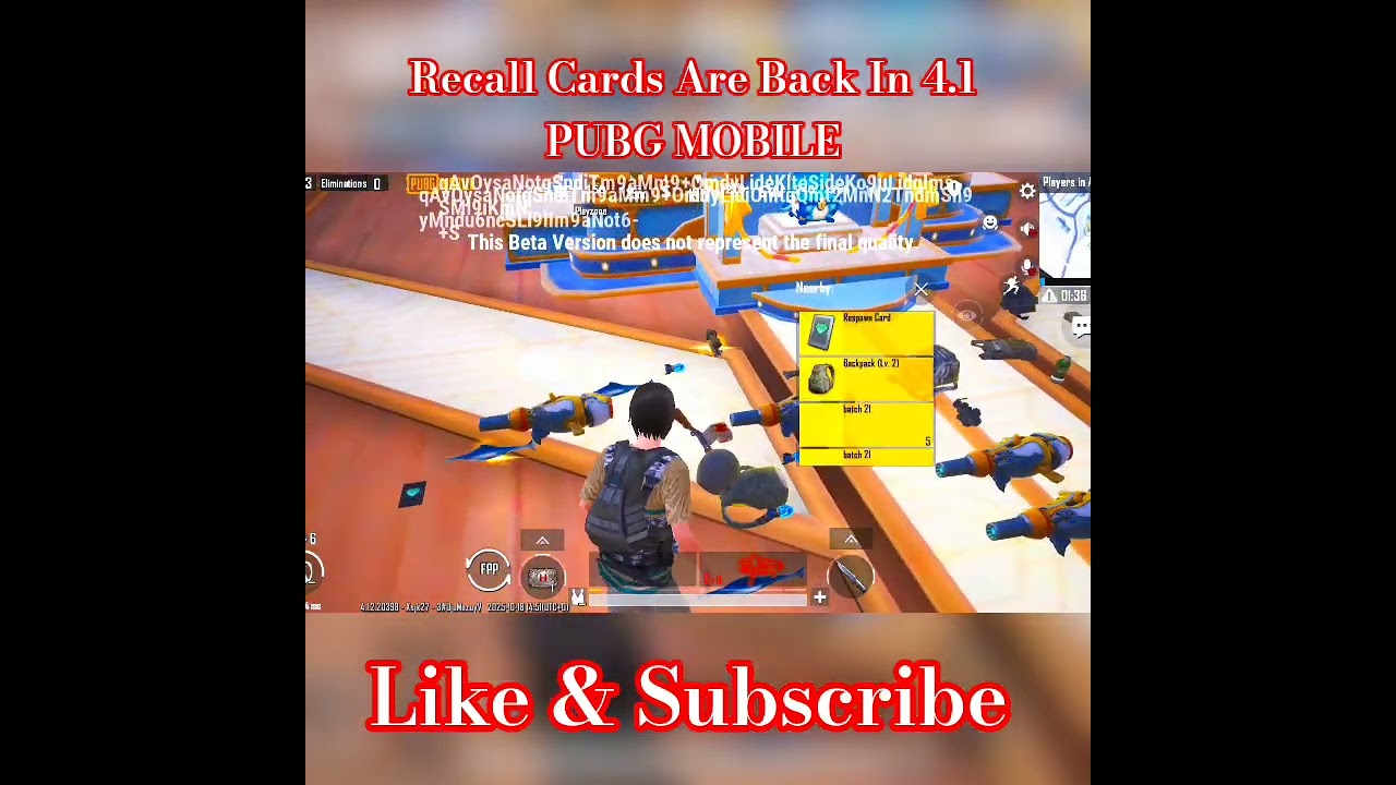 Recall Cards Return in PUBG MOBILE 4.1 
