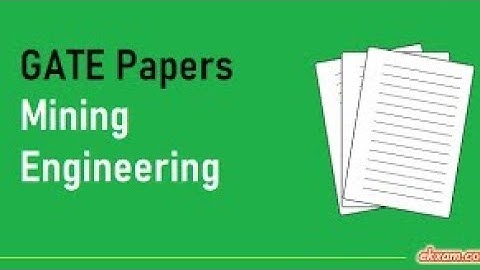 G.A.T.E Paper 2017 | Mining Engineering Exam | 2017 | Original paper  | 1 to 25 Questions 🔥🔥
