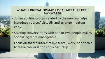 What If Digital Nomad Local Meetups Feel Awkward? - Digital Nomad Success Guide