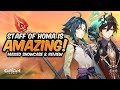 STAFF OF HOMA IS SO GOOD! New Weapon Review & Showcase (Zhongli & Xiao) | Genshin Impact