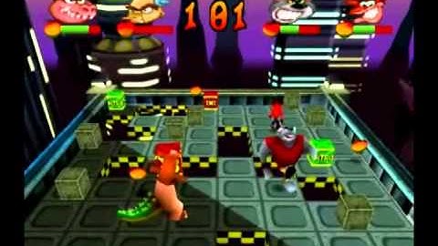 Crash Bash - Warp Room 2: Crystal Cave - 77) Space Bash Lv. 4