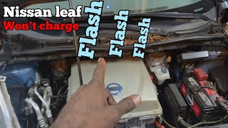Nissan leaf won't charge!  I can't believe it was just this! Thousands saved....