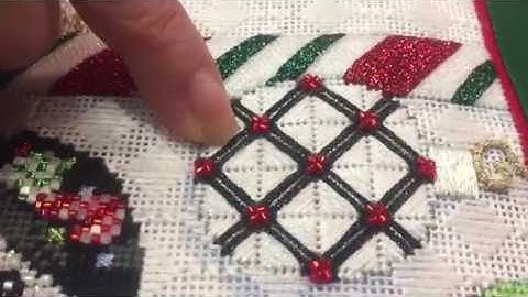 How to use Kreinik Wired Braid in needlepoint