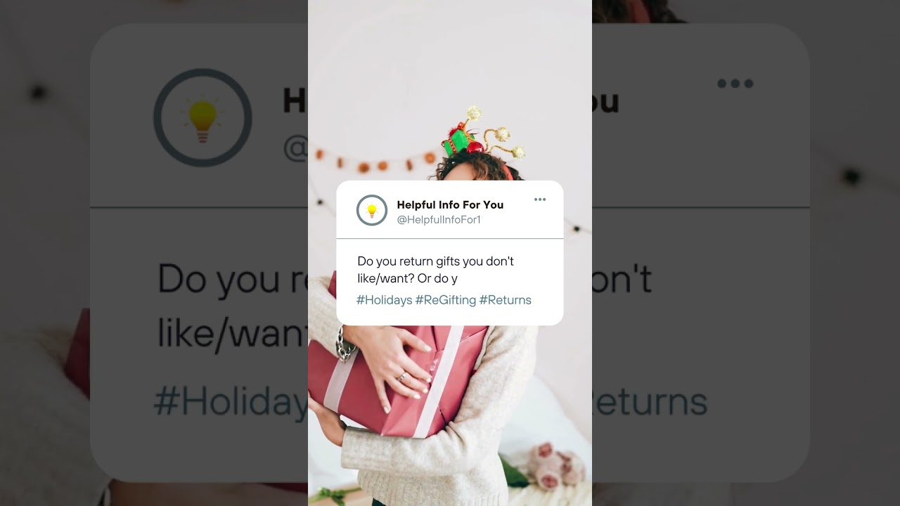 Do you return gifts you don't want or like? Or do you regift them? 