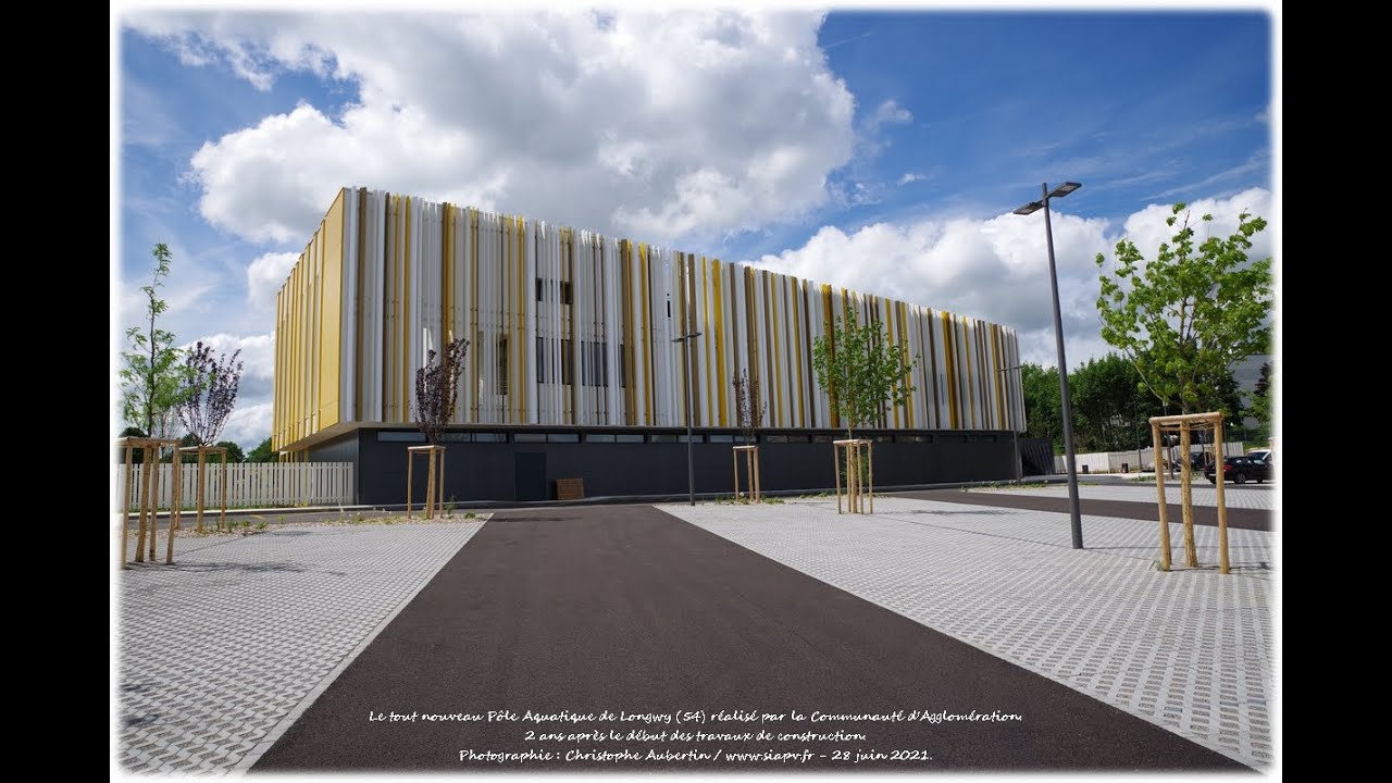 Film time lapse construction centre aquatique Osmose Longwy
