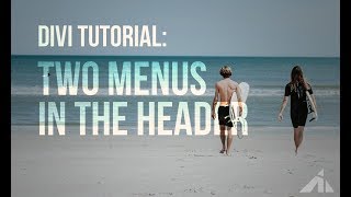 Divi Tutorial - Showing An Extra Menu in the Header