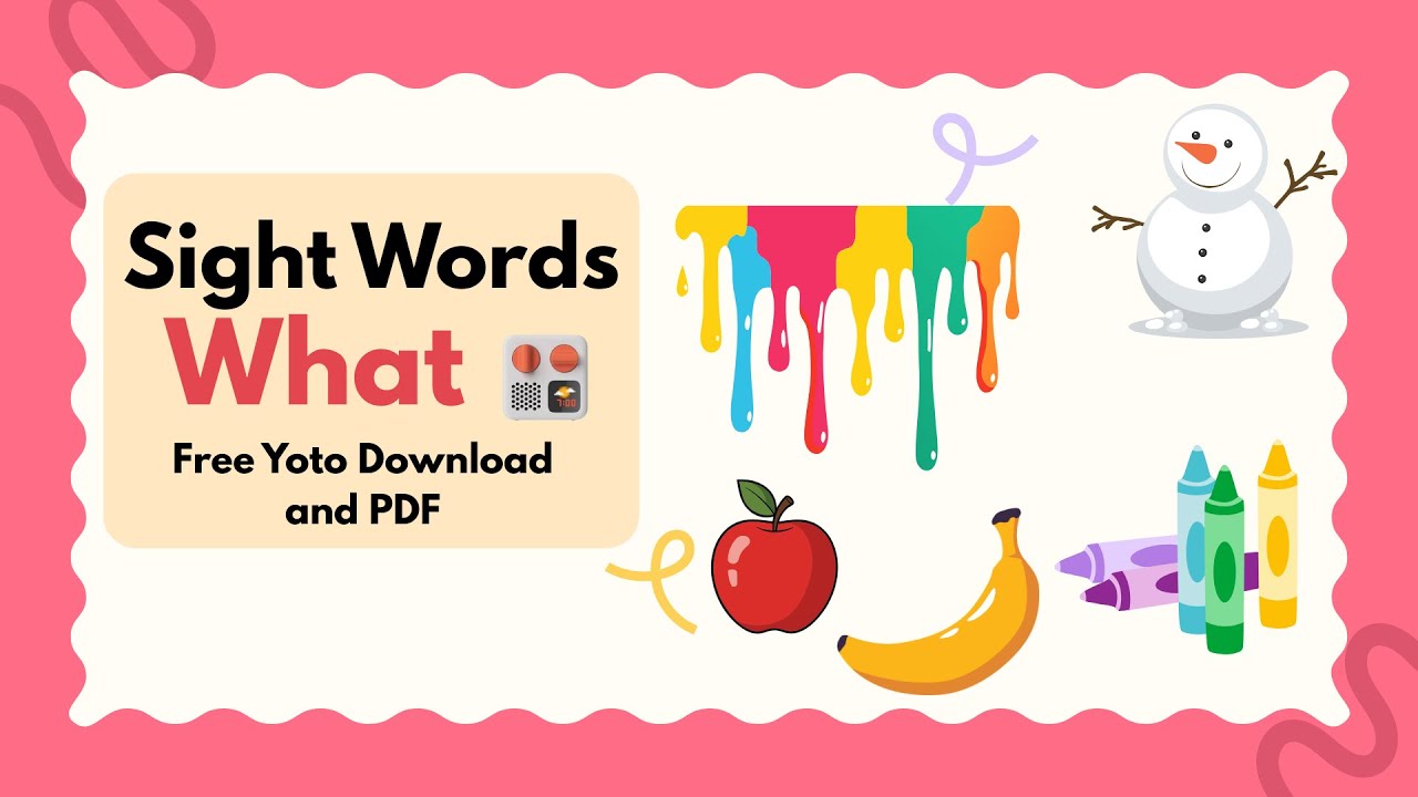 Read With Me: What Color? | Easy Sight Word Book (“What”)