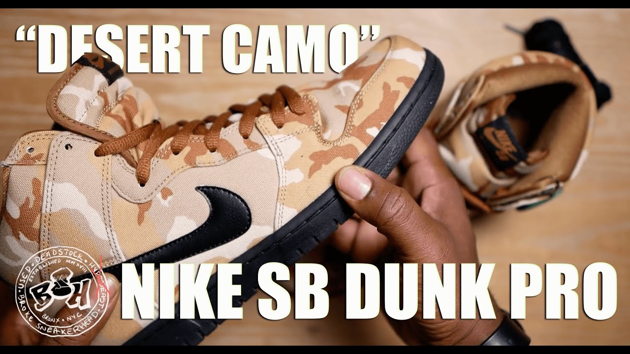 nike sb dunk high pro desert camo