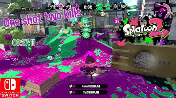 Nintendo Splatoon 2 Rainmaker 1 shot 2 kills Custom Hydra Splatling Eliter-4K Scope Switch