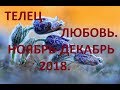 Телец. Любовь Ноябрь-Декабрь 2018. 18+