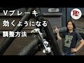 Vブレーキを効くようにする調整方法 /ブレーキの基本原理とリムブレーキの調整法(Vブレーキ編)