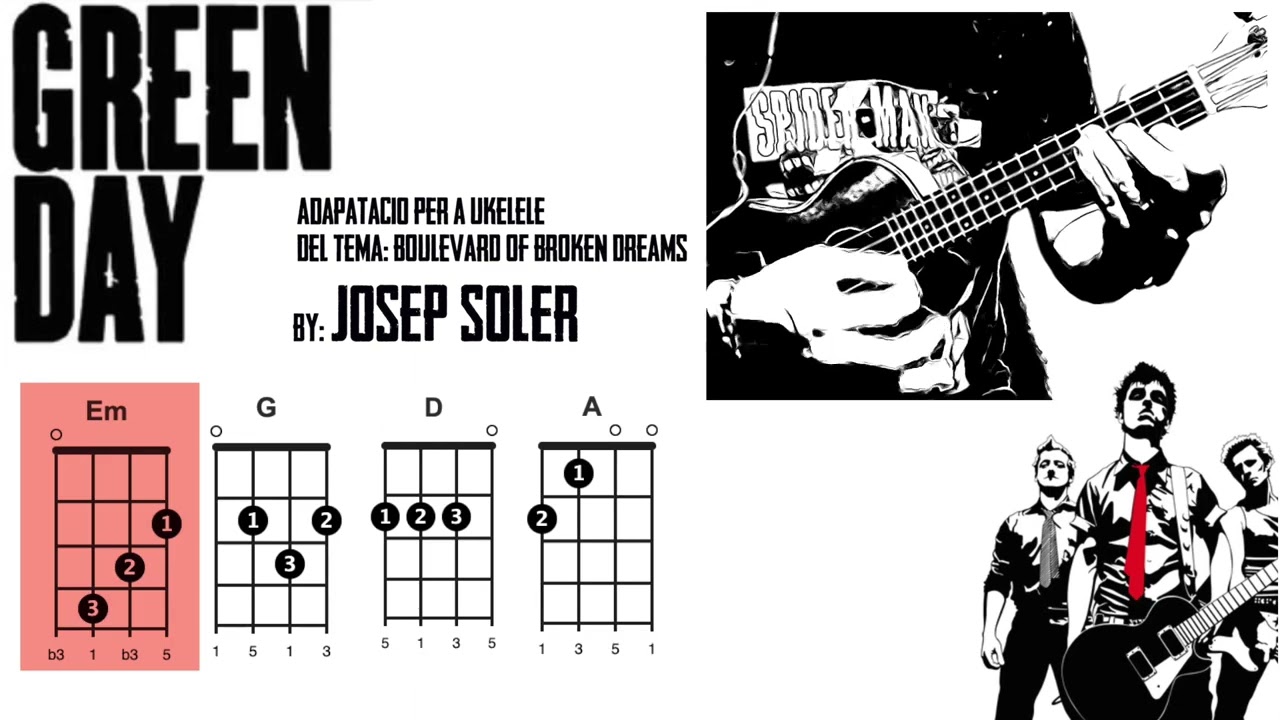 Boulevard of broken dreams for Ukelele - by Josep Soler