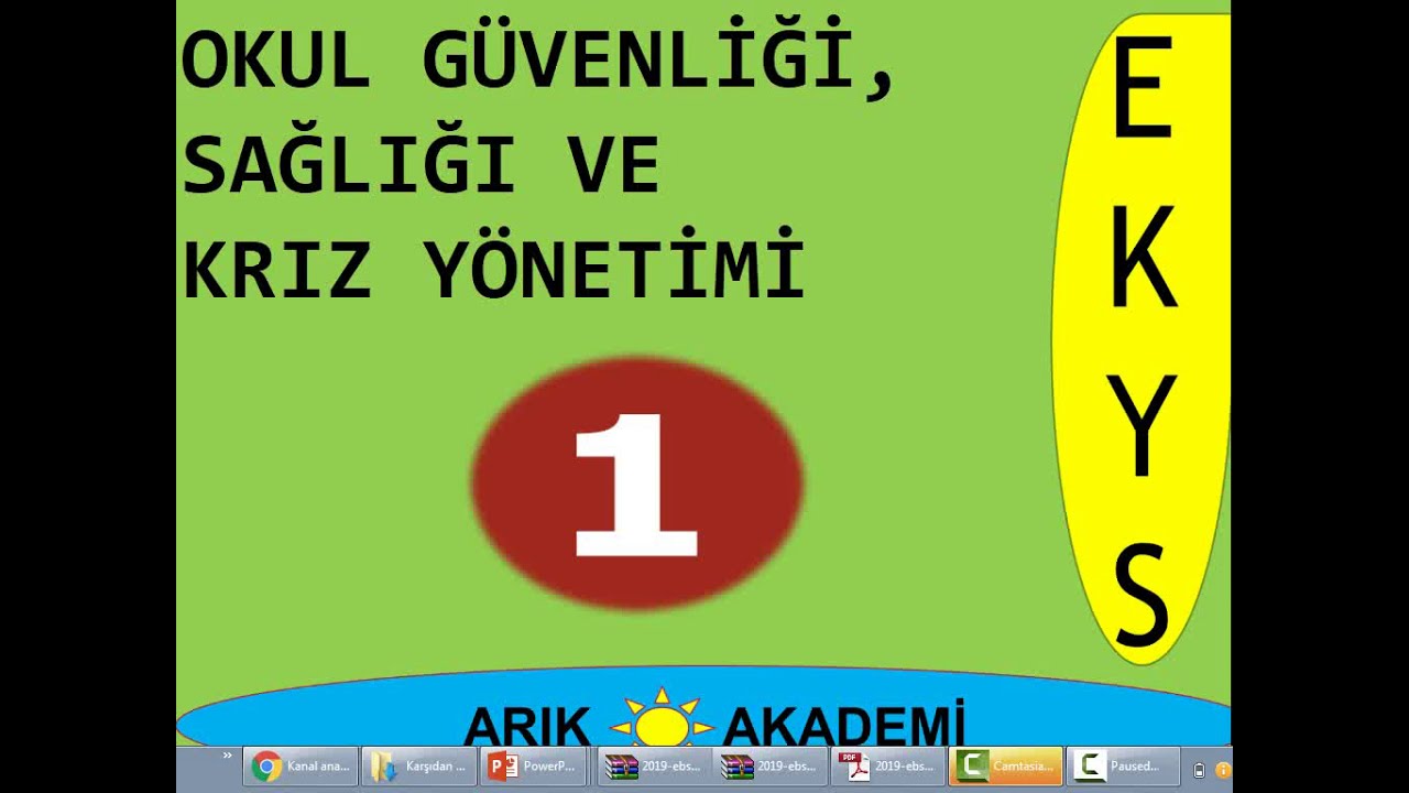 OKUL GÜVENLİĞİ, SAĞLIĞI VE KRİZ  YÖNETİMİ EKYS 2020 1