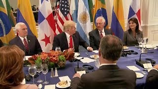 Remarks at a Working Dinner in Honor of Latin American Leaders