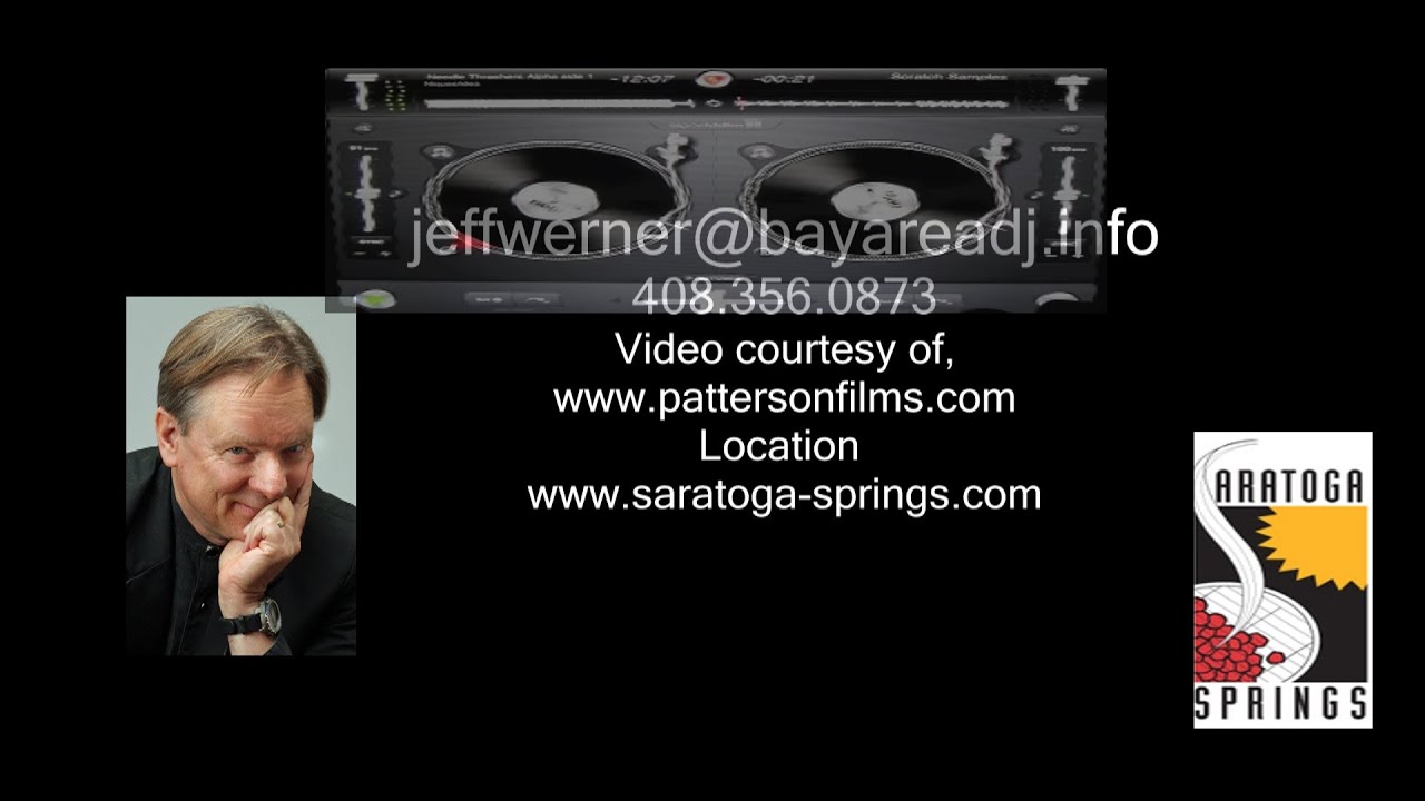 Bay Area DJ MC Jeff Werner @ Saratoga Springs Cathedral Grove JeffWerner@BayAreaDJ.info