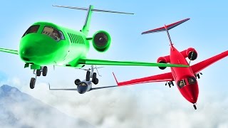 LANDING 3 PLANES ON PLANES! (GTA 5 Funny Moments)