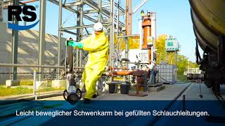 RS Schlauchgelenkarm im Einsatz bei der Prefere Resins GmbH