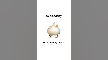 Sociopathy (explained by ducks)
