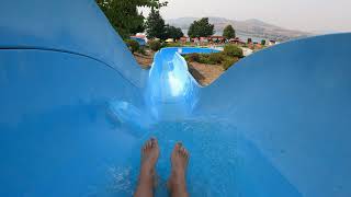 Splashdown Waterpark Vernon Zoom Flume C Waterslide POV, Vernon, BC