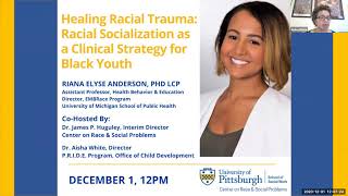 CRSP Fall 2020 Lecture w/ Dr. Riana Elyse Anderson - December 1, 2020