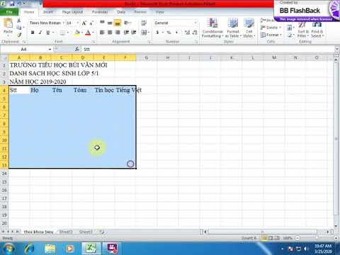 Tuần 21 Cơ bản về bảng tính trong excel lớp 4