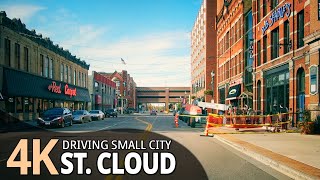 St.Cloud 4K60fps - Driving Small City - Minnesota, USA