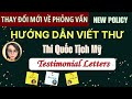 📣CÁCH VIẾT THƯ TESTIMONIAL THEO QUY ĐỊNH THI QUỐC TỊCH MỚI📣 HOW TO WRITE TESTIMONIAL LETTERS