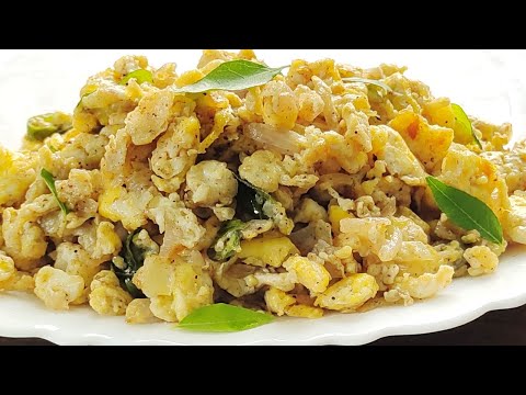 Muttai Poriyal Recipe in Tamil | முட்டை பொரியல் | Egg Poriyal Recipe in Tamil | Egg Recipes | DeepaKannan