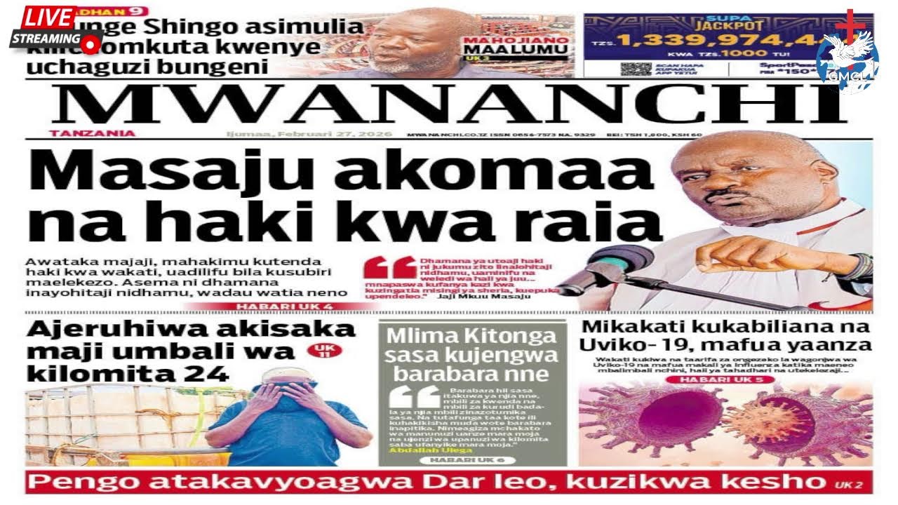 Live GMCL:PERU ZA MAGAZETI LEO IJUMAA