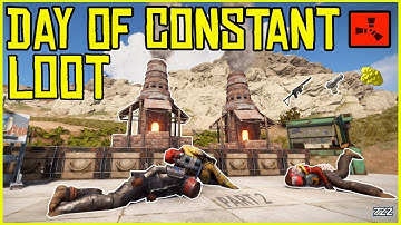 A DAY OF CONSTANT LOOT PROFIT! *Zerg Counter Raid Included* - RUST (PART 2)
