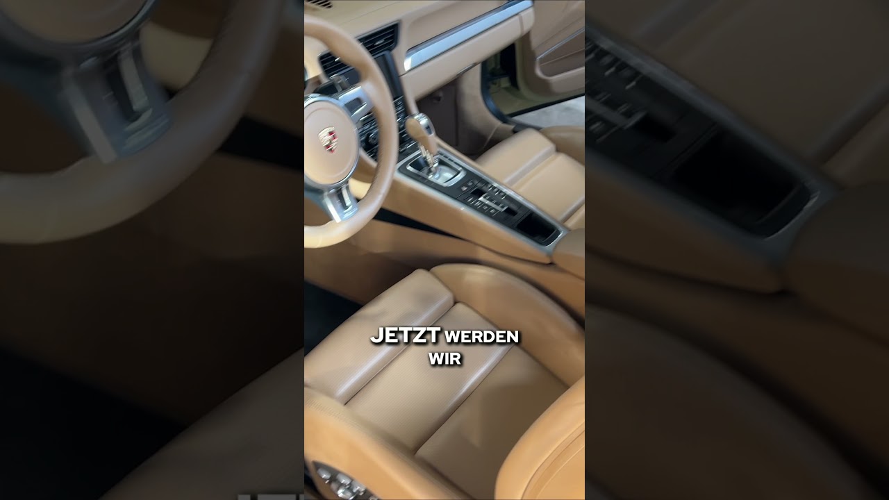 Porsche Leder Pflege auftragen und einziehen lassen über Nacht