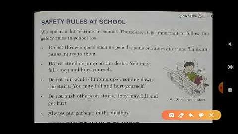 Science class-4 lesson-8 (Keeping safe)